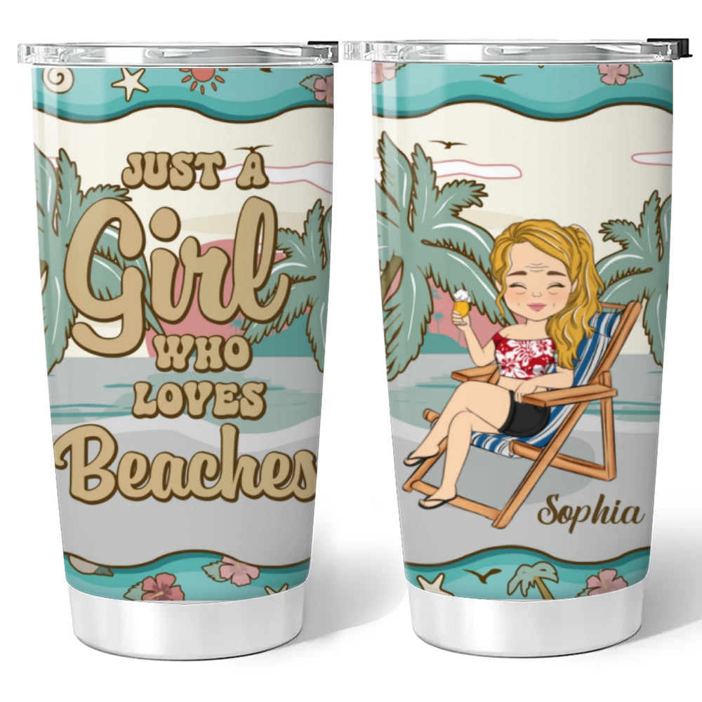 Hola Beaches Ver 2 - Personalized Custom Tumbler