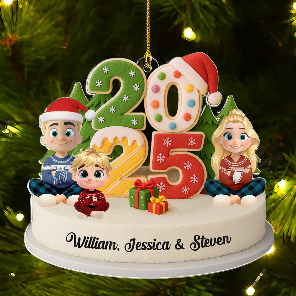 Our Christmas Crew - Personalized Custom Acrylic Ornament