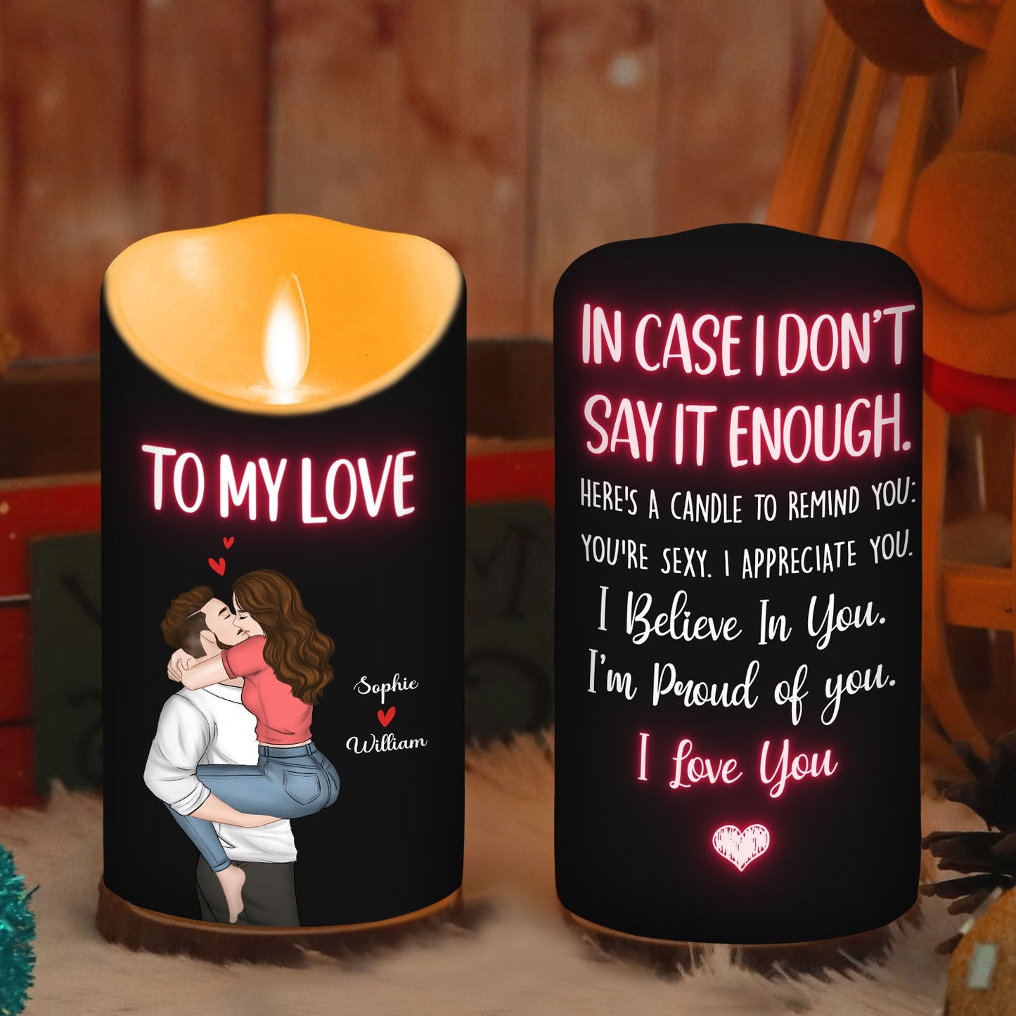 I Believe In You - Personalized Custom LED Candle