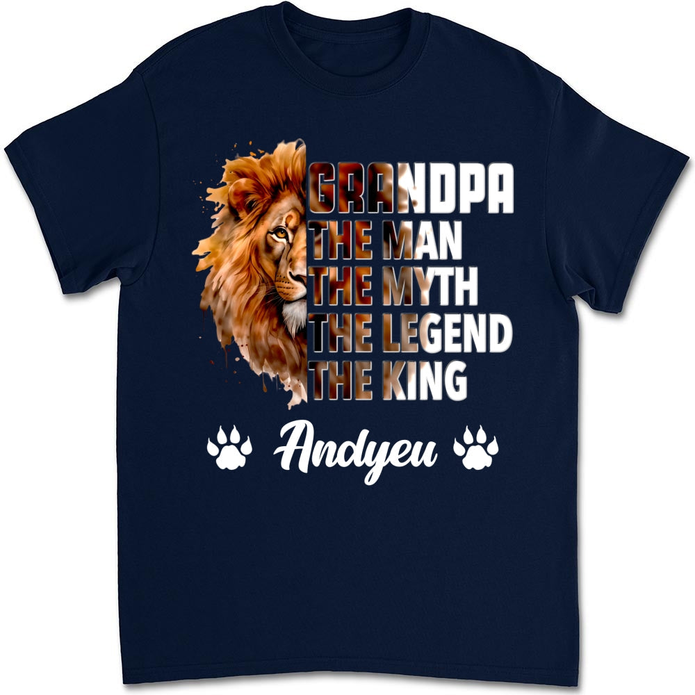 Dad Is The King - Personalized Custom Shirt