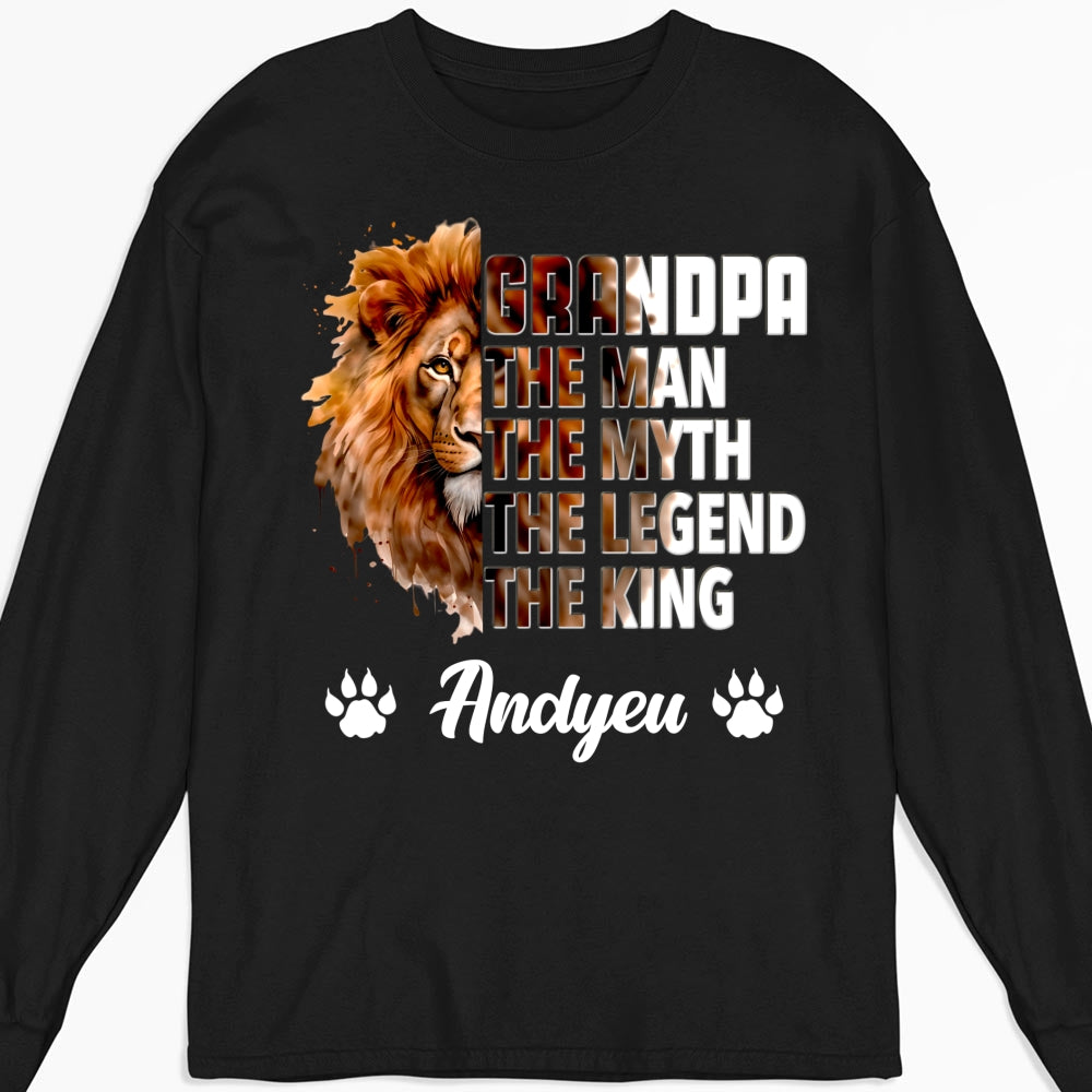 Dad Is The King - Personalized Custom Shirt