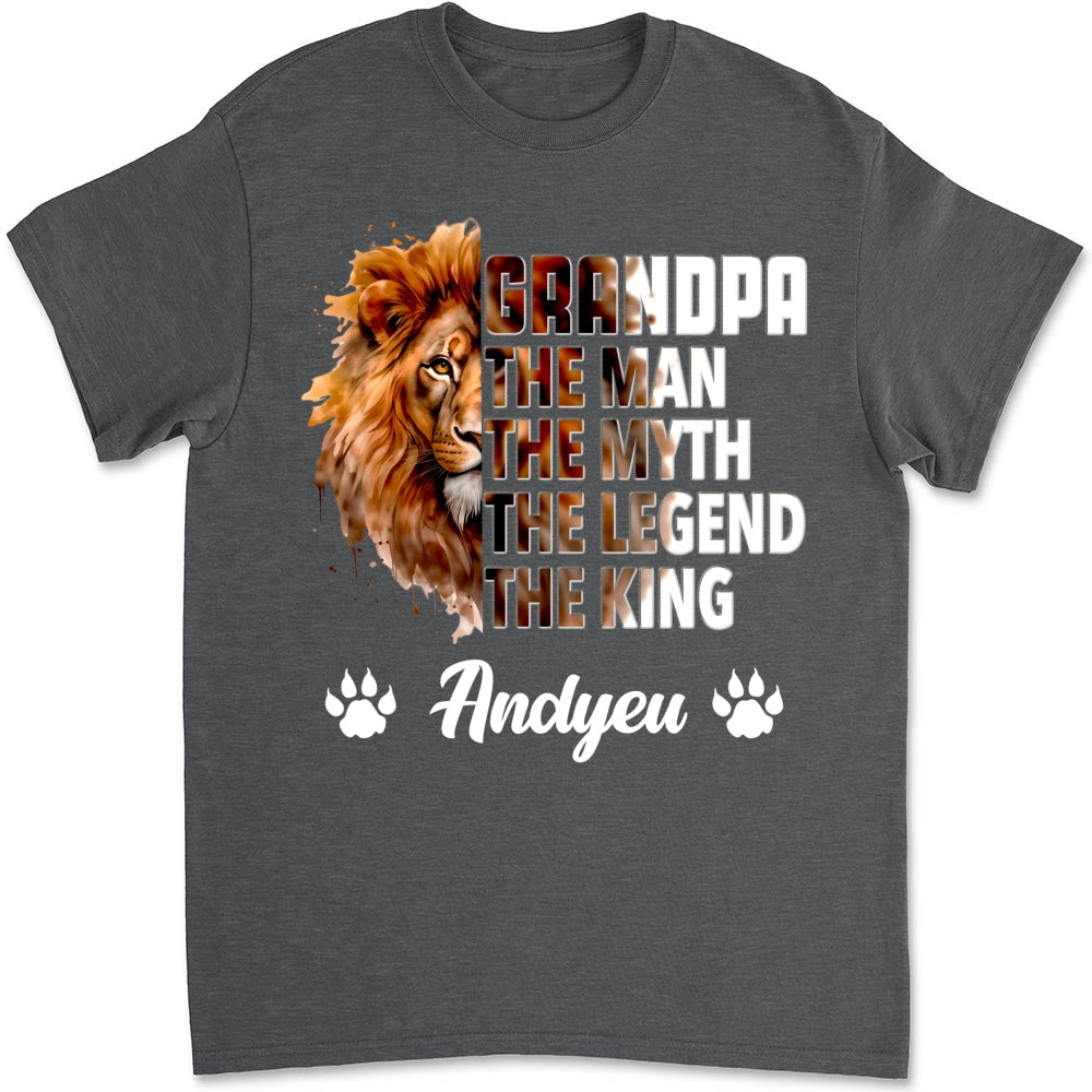 Dad Is The King - Personalized Custom Shirt