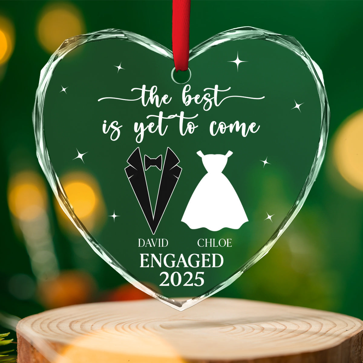 Yet To Come - Personalized Custom Glass Ornament