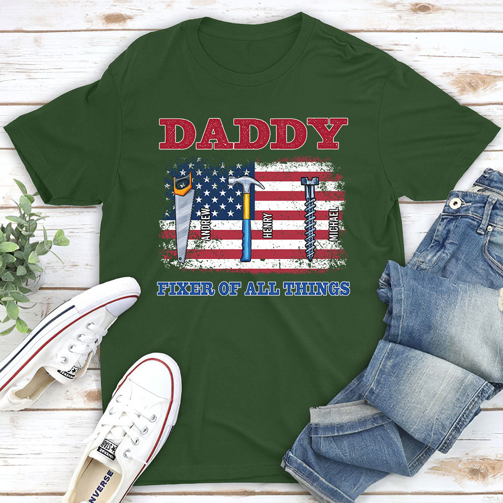 Handy Dad Hero At Home - Personalized Custom Shirt