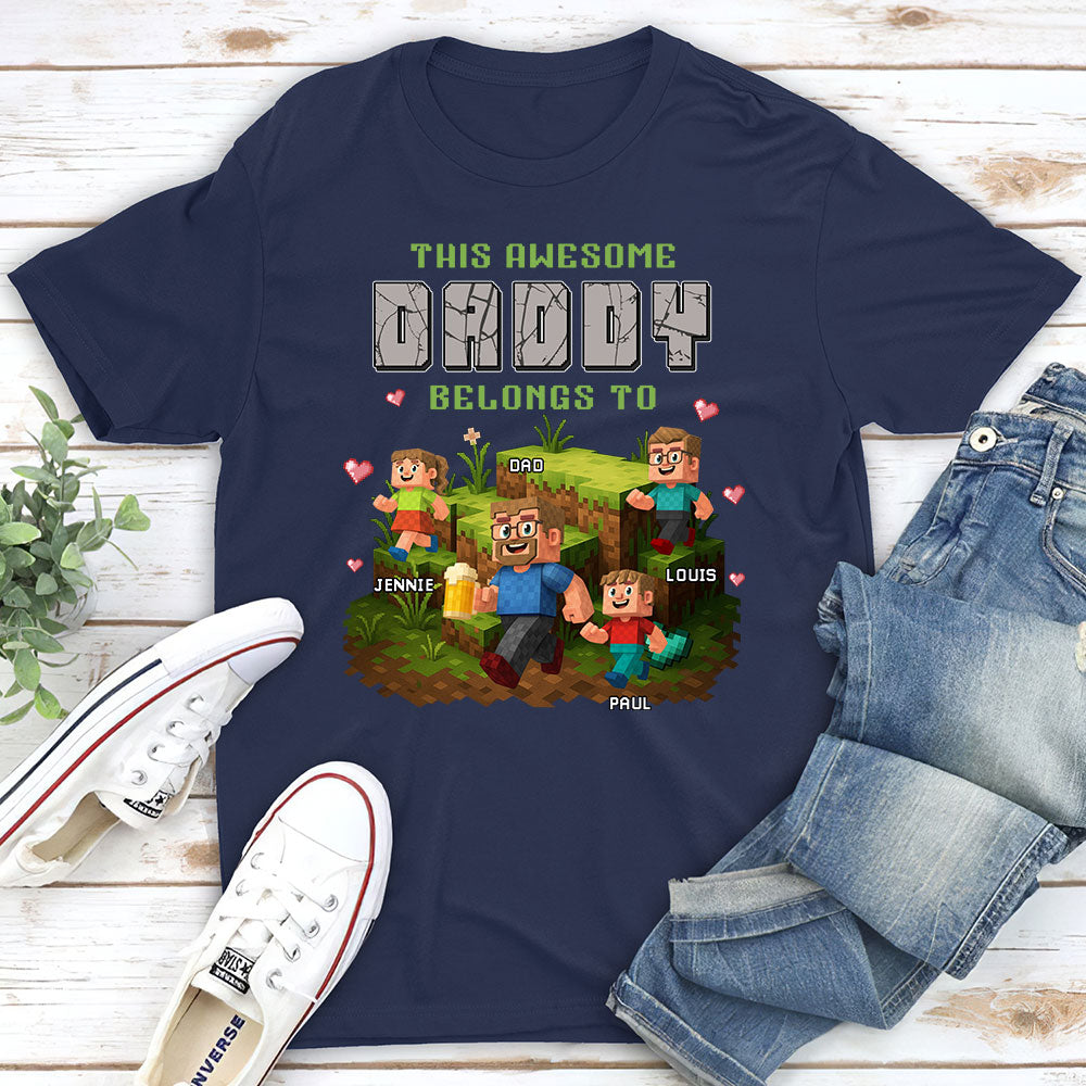 Dad Blocky Quest - Personalized Custom Shirt