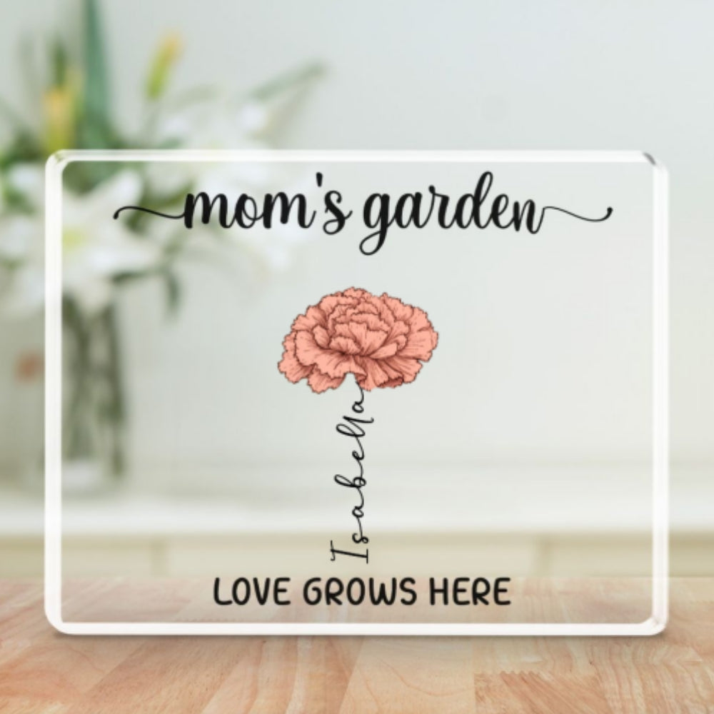 Love Grows Here - Personalized Custom Acrylic Plaque