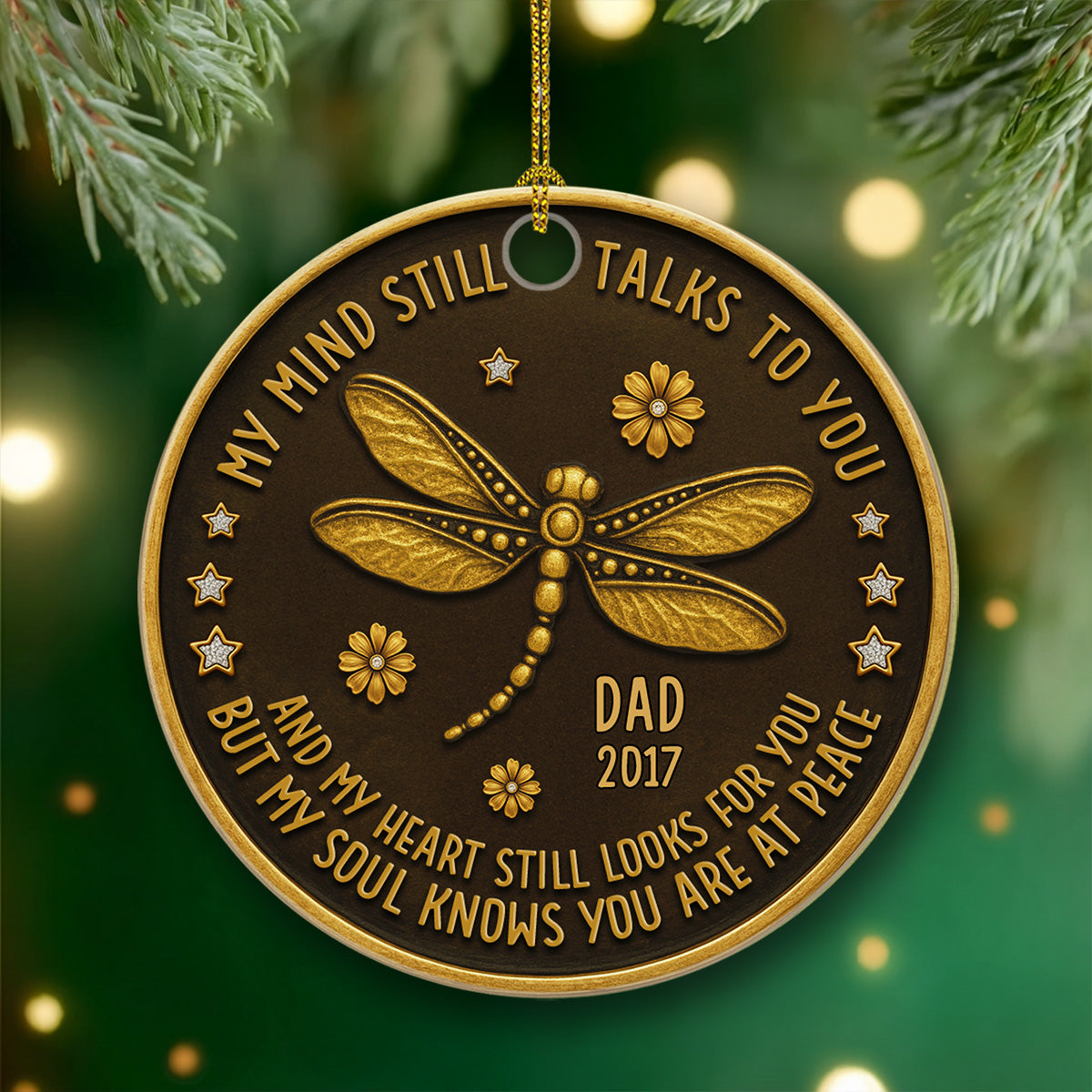 Talk To You Forever - Personalized Custom Ceramic Ornament