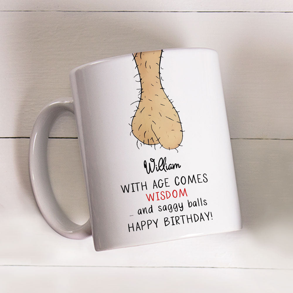 Aging Gracefully Saggy Truth - Personalized Custom Coffee Mug