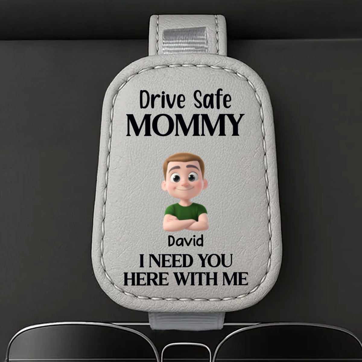 Your Safety Is Everything To Me - Personalized Custom Sunglasses Holder For Car Visor