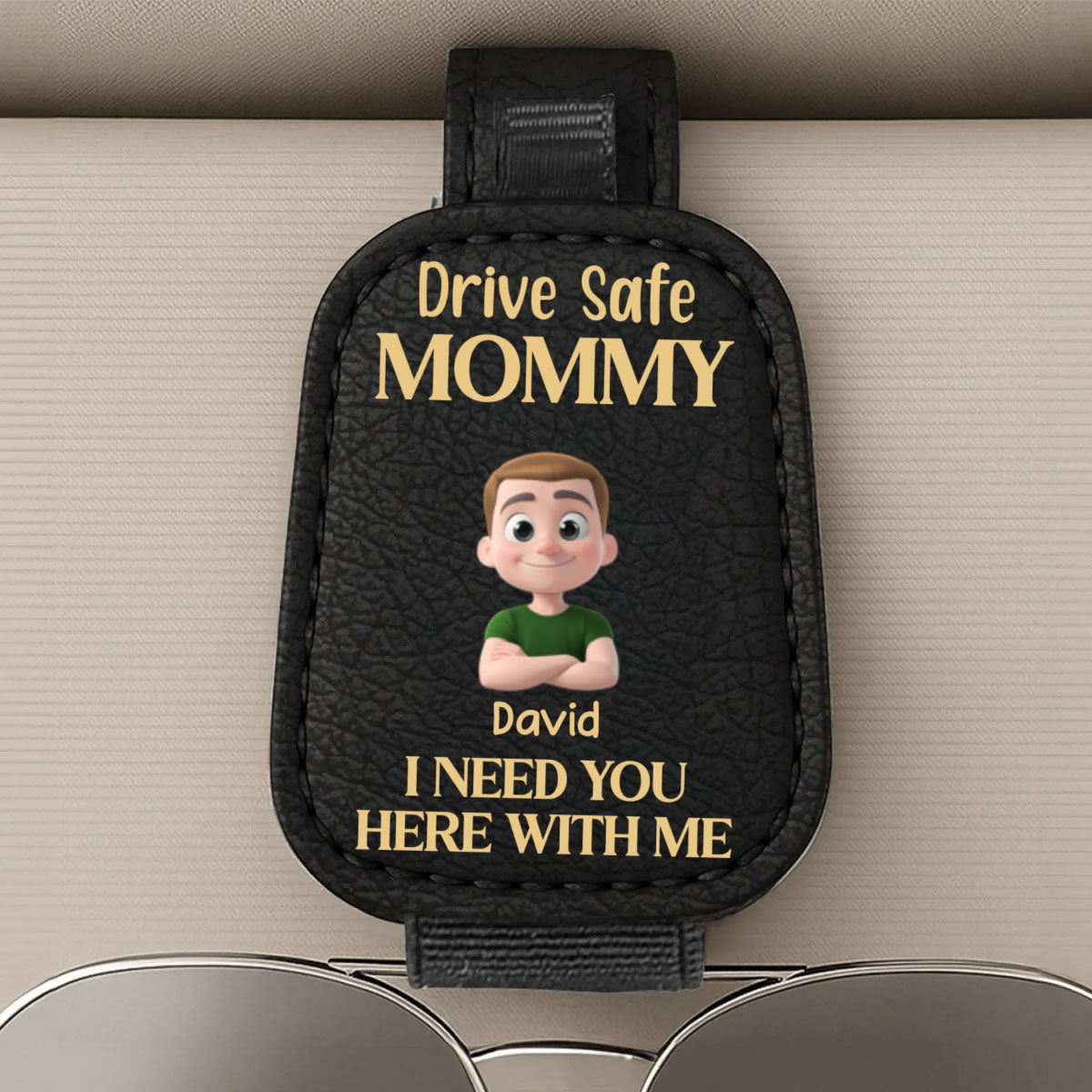 Your Safety Is Everything To Me - Personalized Custom Sunglasses Holder For Car Visor