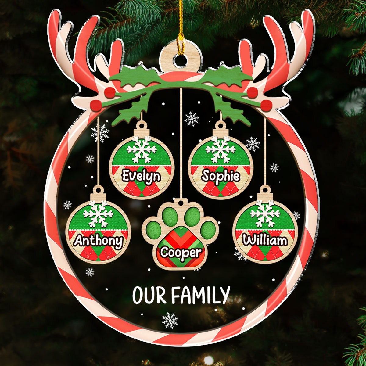 Our Christmas - Personalized Custom Acrylic Ornament