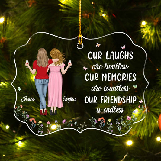 Our Laughs Are Limitless - Personalized Custom Acrylic Ornament
