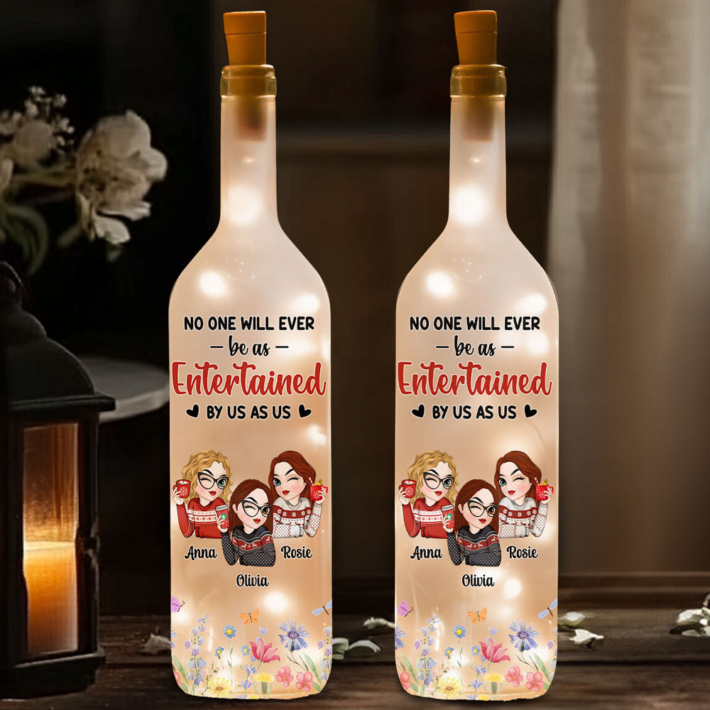 Blooming Friendship - Personalized Custom Bottle Lamp