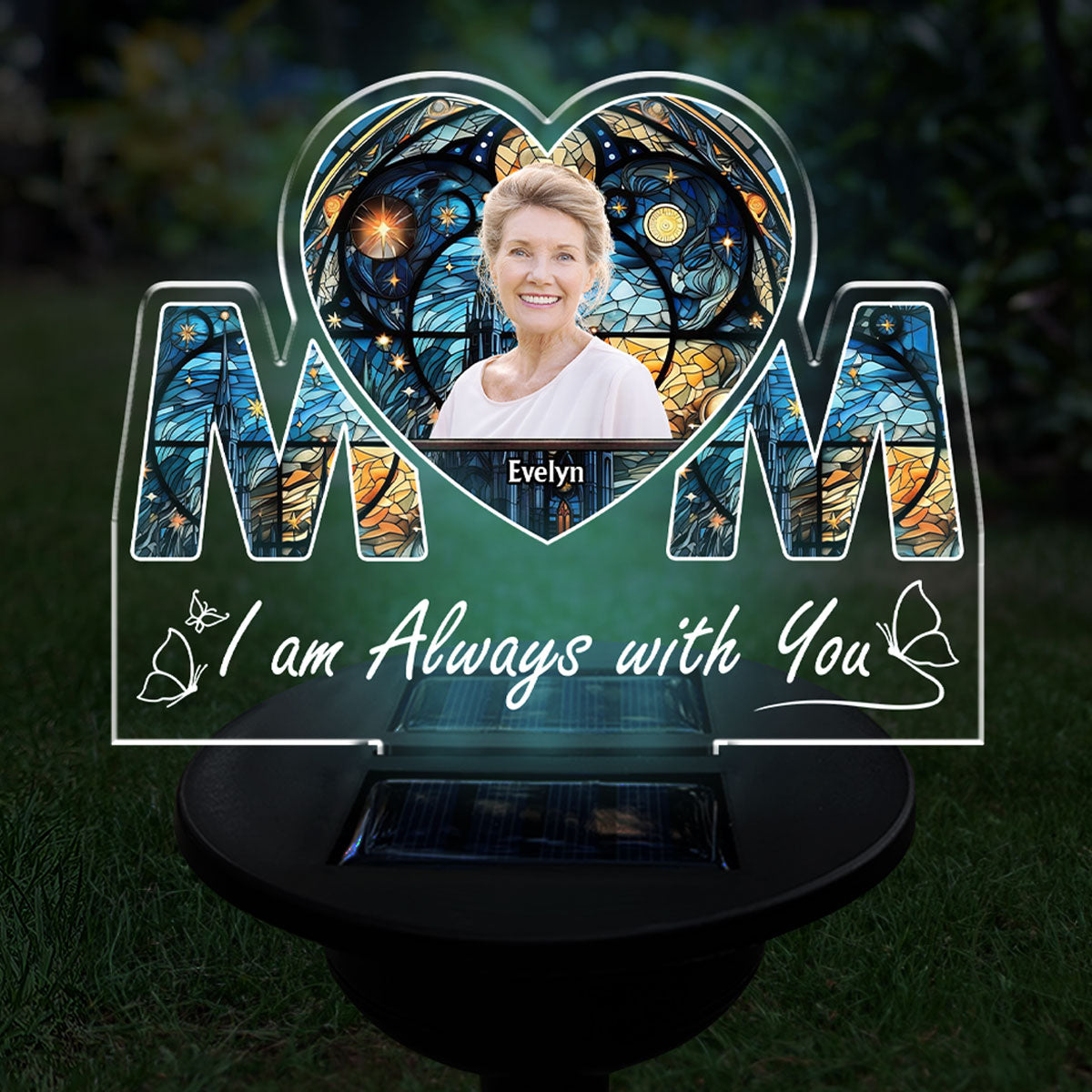 I Am Always With You - Personalized Custom Solar Light