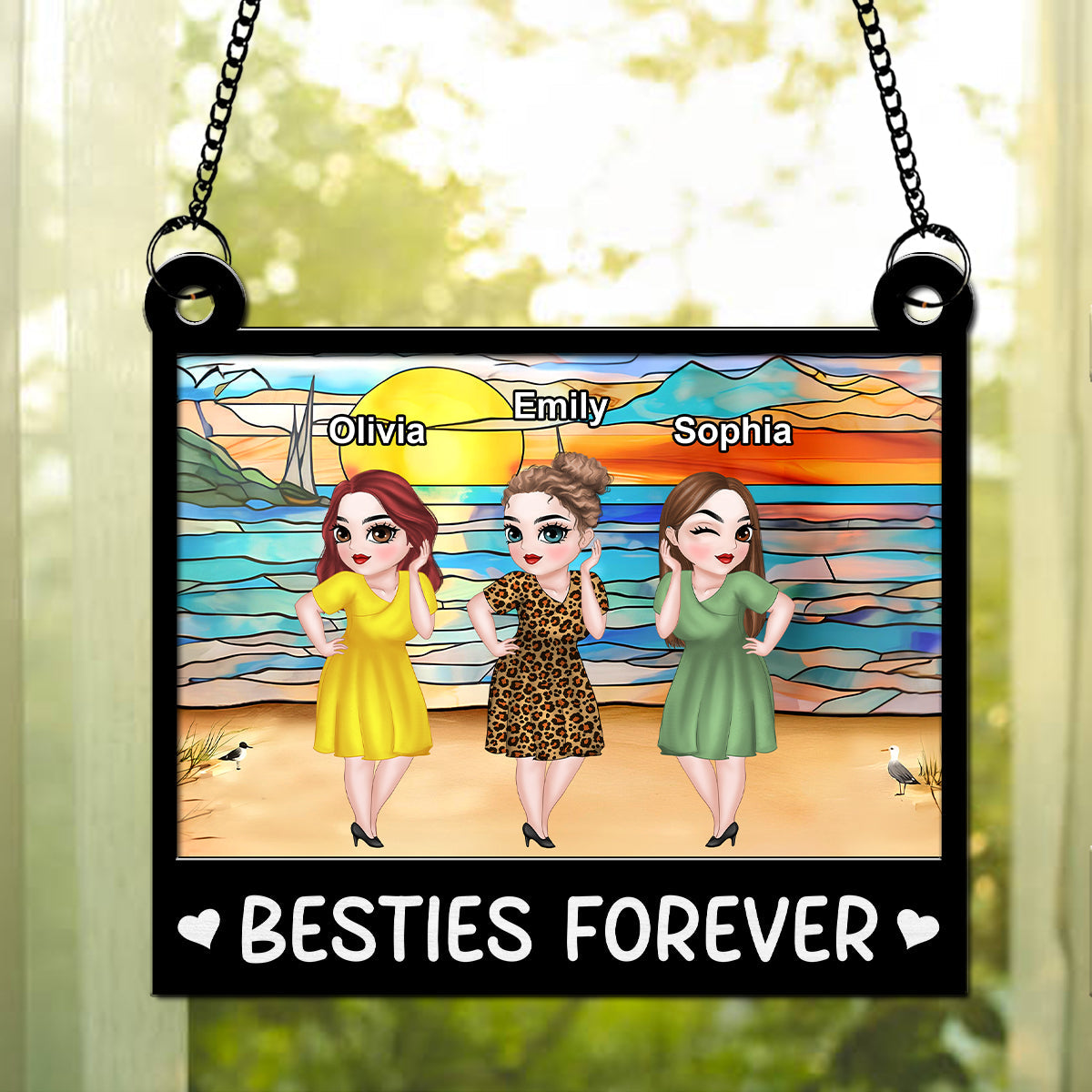 More Than Just Friends - Personalized Custom Suncatcher