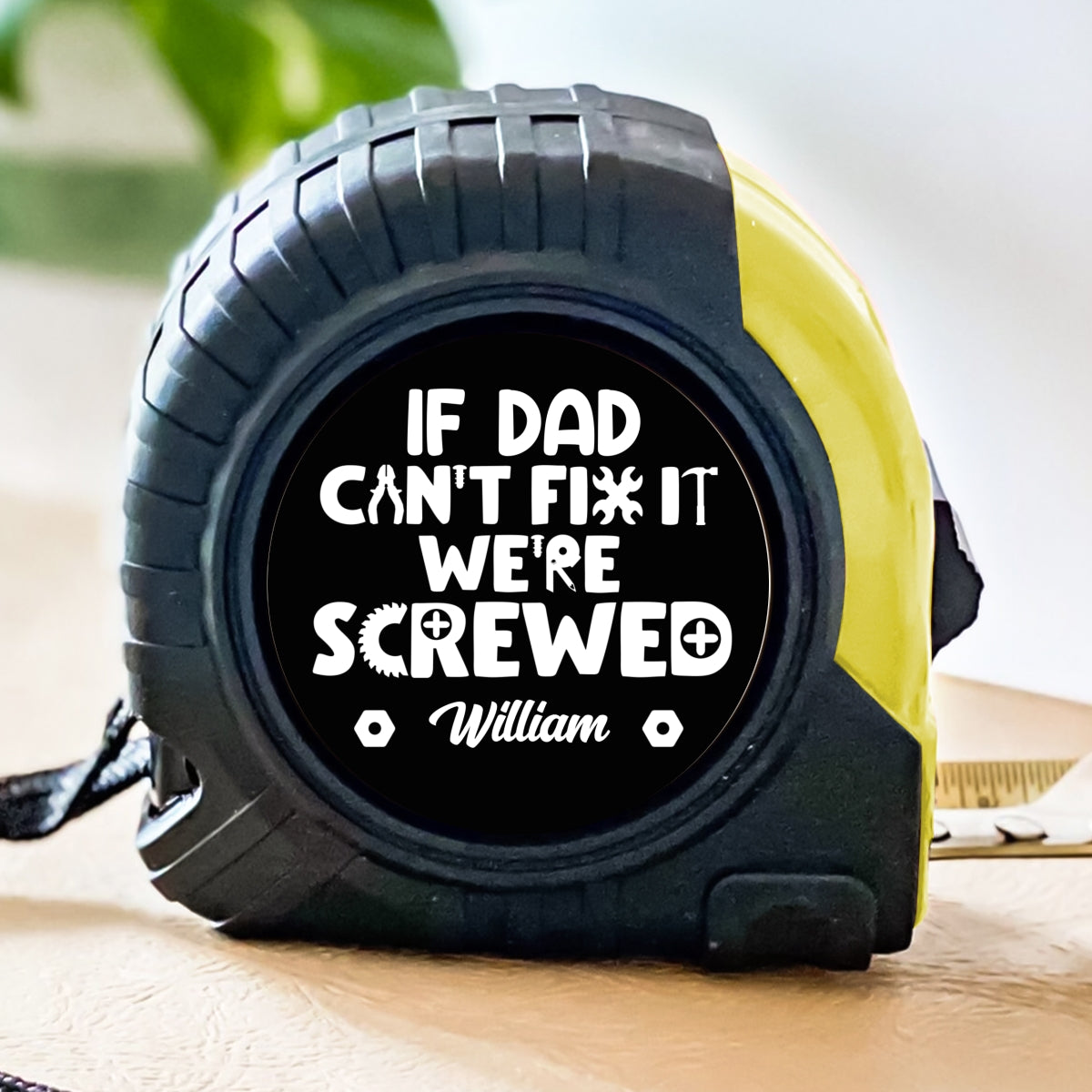 Dad Can Fix - Personalized Custom Tape Measure