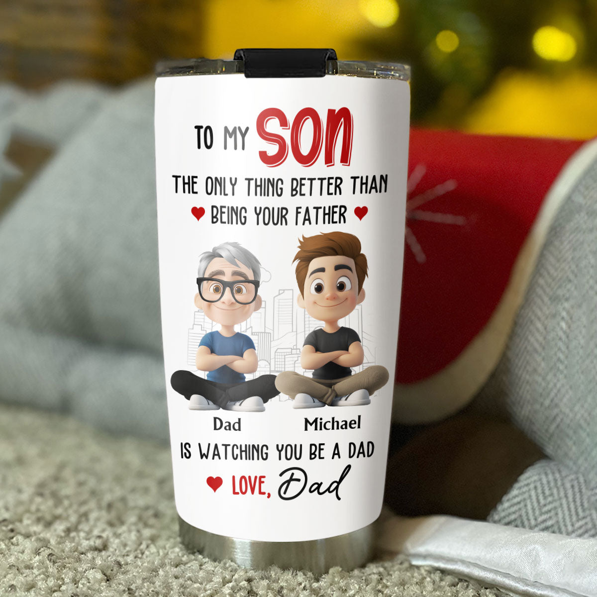 Proud To Watch You Grow - Personalized Custom Tumbler