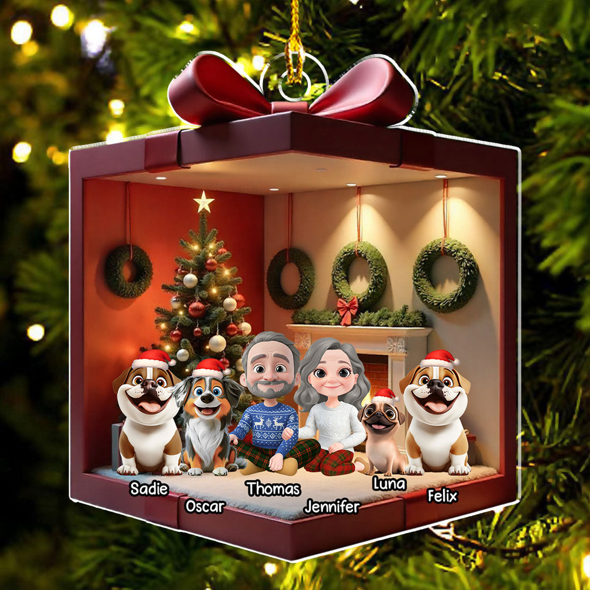 You Me Dog - Personalized Custom Acrylic Ornament