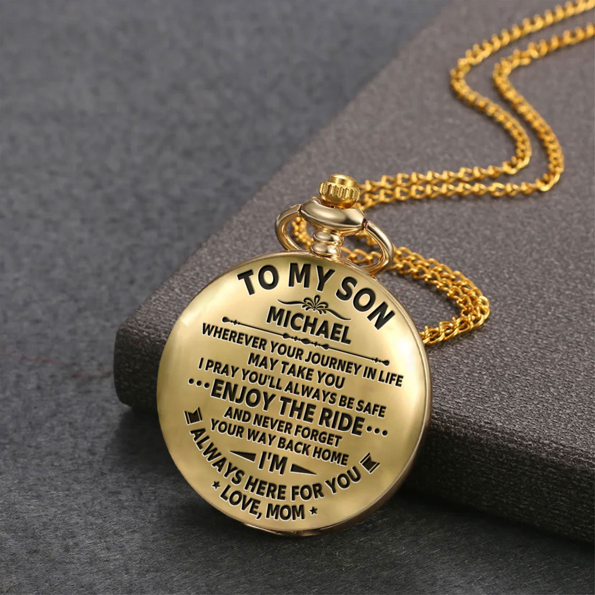 I Pray You Will Always Be Safe - Personalized Custom Pocket Watch