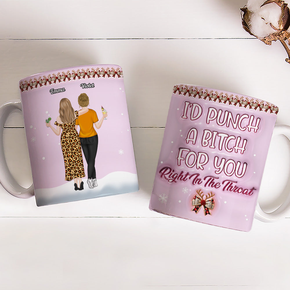 I Will Protect You - Personalized Custom 3D Inflated Effect Coffee Mug