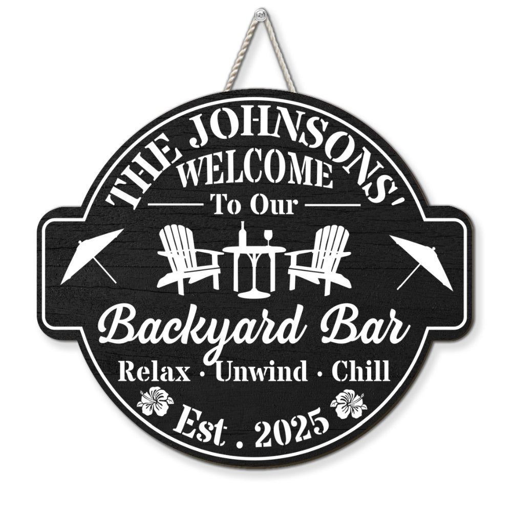 Welcome To Our Home - Personalized Custom Wood Sign