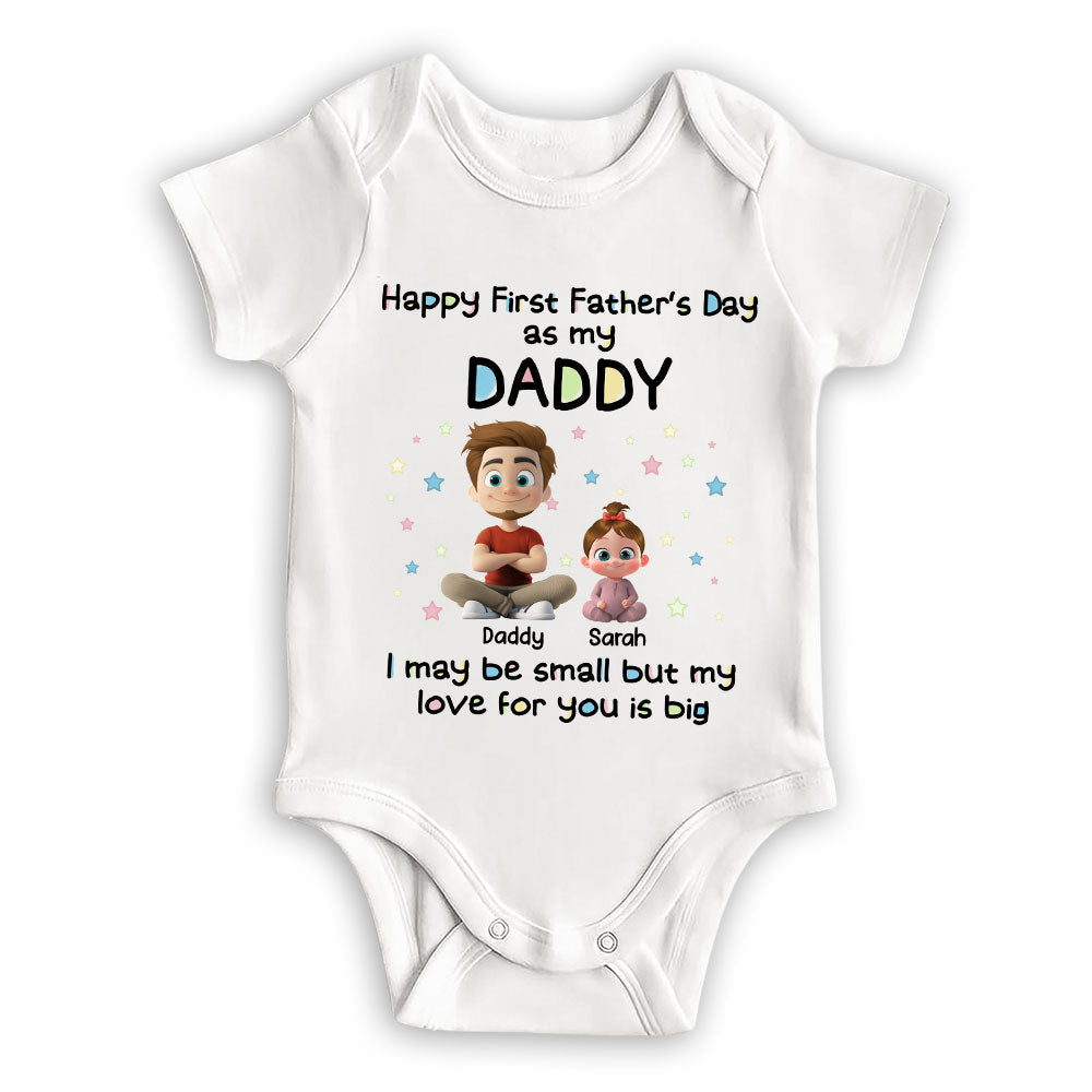 Our First Father Day - Personalized Custom Baby Onesie