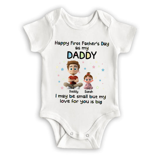 Our First Father Day - Personalized Custom Baby Onesie