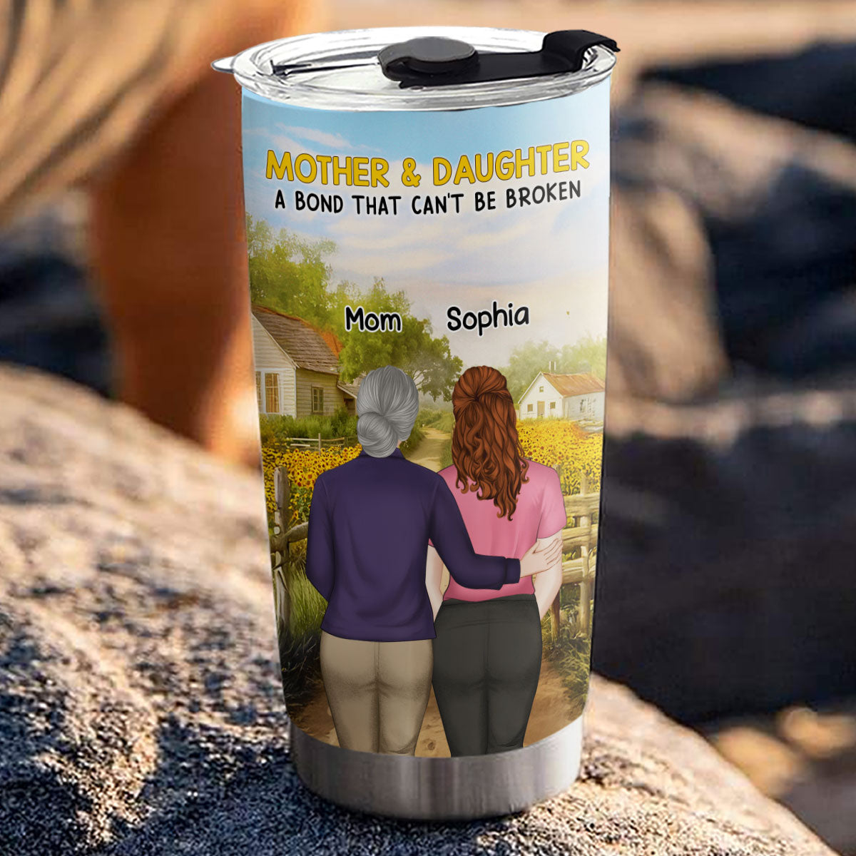 Mother And Daughter - Personalized Custom Tumbler