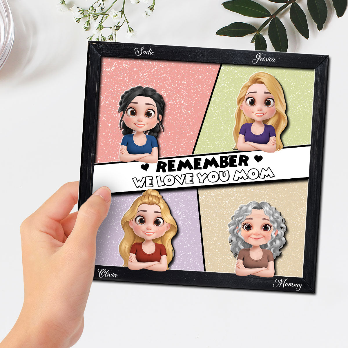 Remember We Love You Mom - Personalized Custom Wooden Plaque