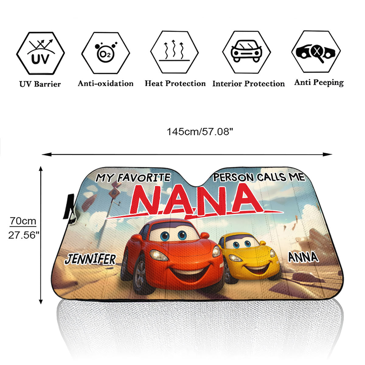 Life Is A Beautiful Ride - Personalized Custom Car Sunshade