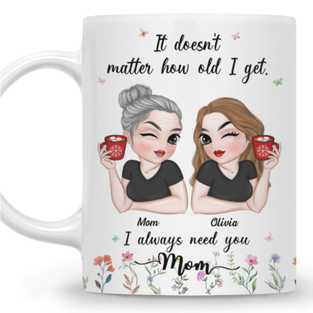 I Need My Mom Here - Personalized Custom Coffee Mug