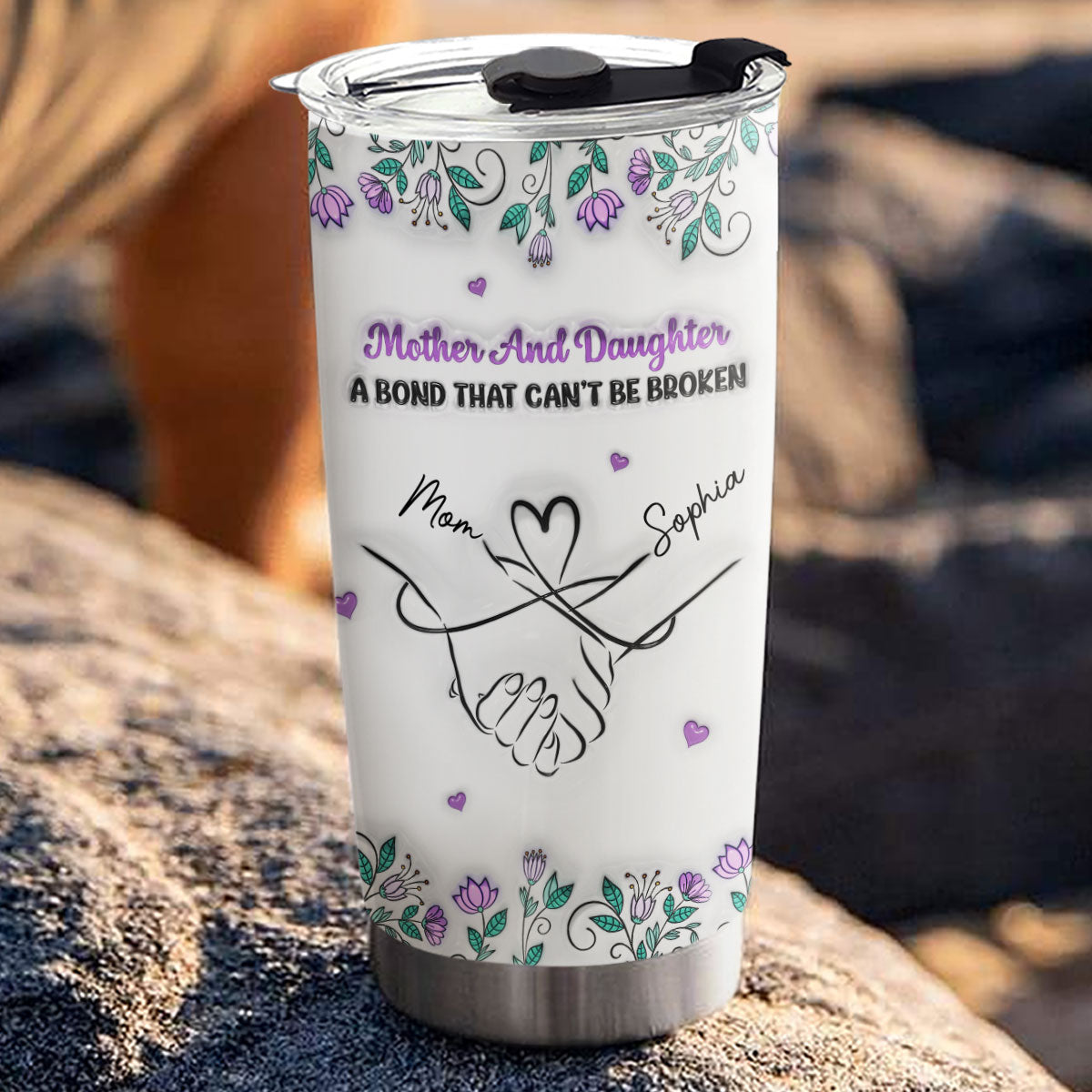 Mother And Daughter Relationship - Personalized Custom 3D Inflated Effect Tumbler