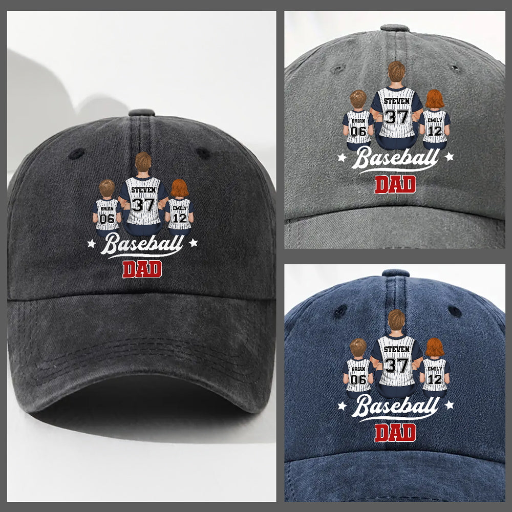 Game Day, Every Day - Personalized Custom Vintage Washed Denim Cap