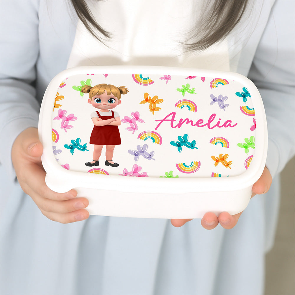 Bubble Rainbow Safe Cartoonize - Personalized Custom Lunch Box