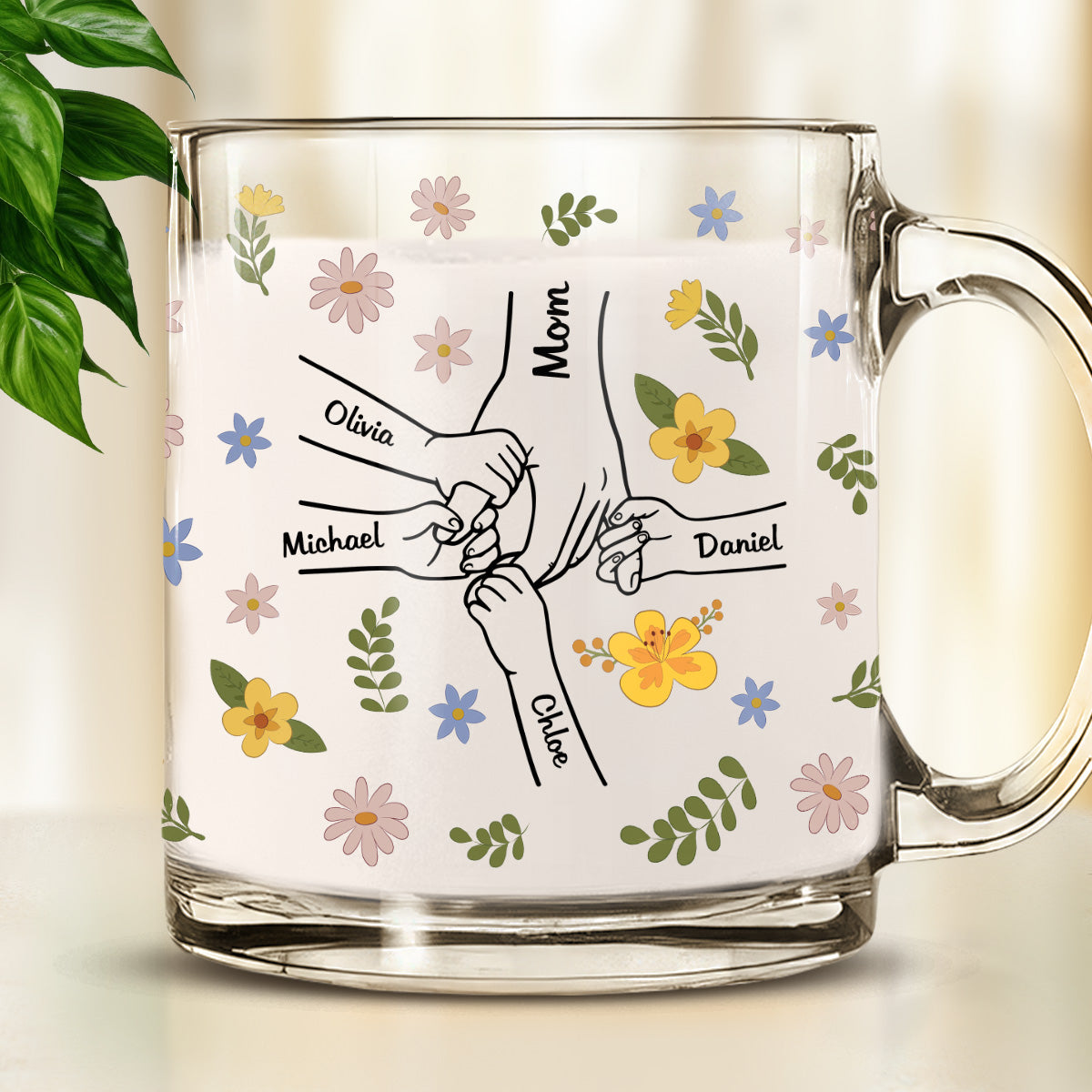 You Hold Our Hearts - Personalized Custom Glass Mug