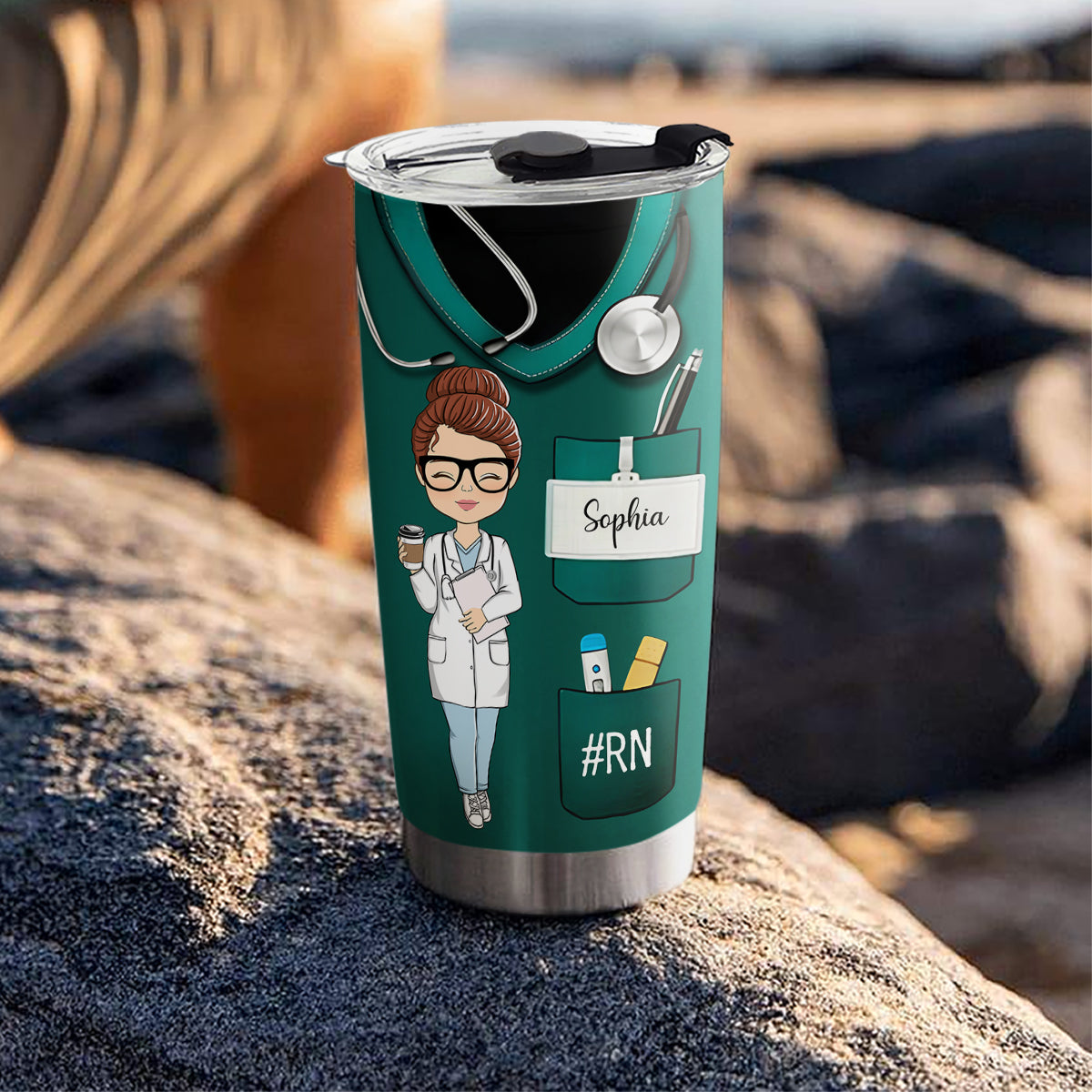 Nurse Nutrition Facts  - Personalized Custom Tumbler