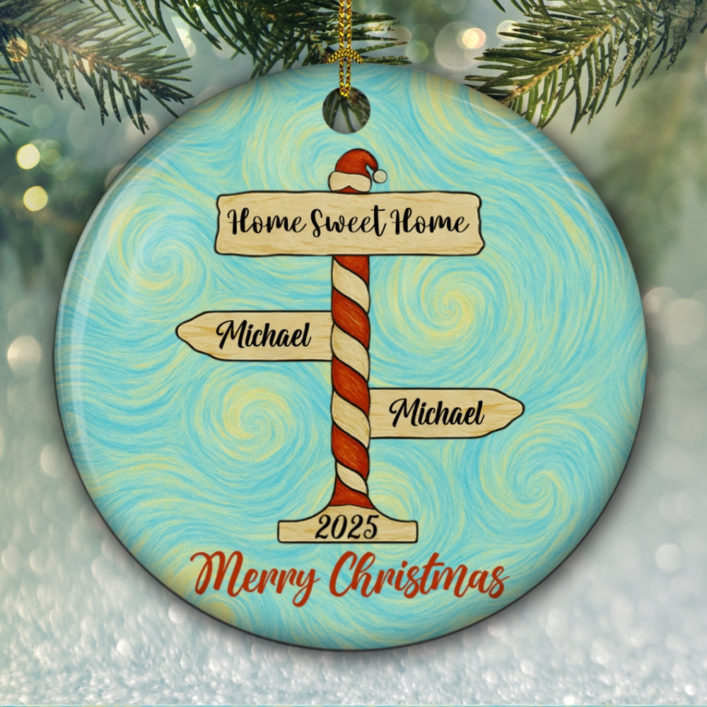 Cherished Family Memories - Personalized Custom Ceramic Ornament
