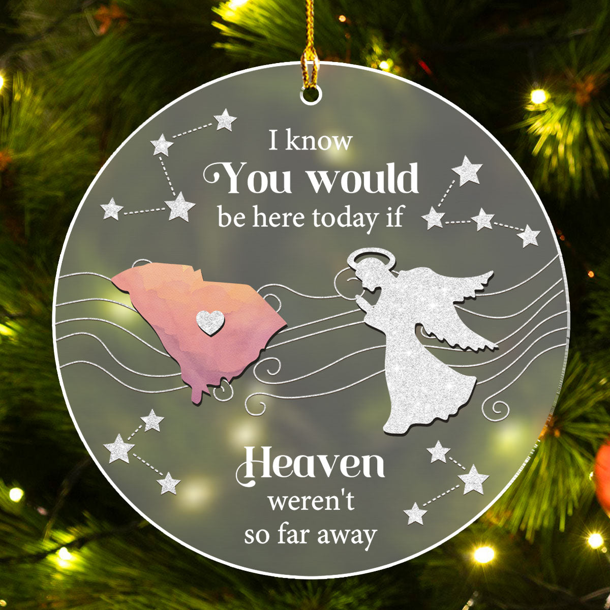 Heaven - Personalized Custom Frosted Acrylic Ornament