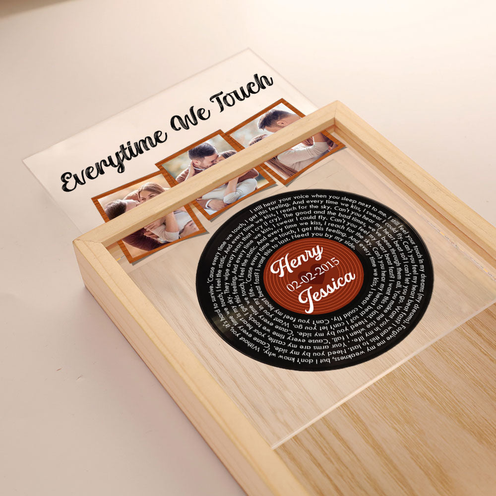 Everytime We Touch - Personalized Custom Frame Light Box