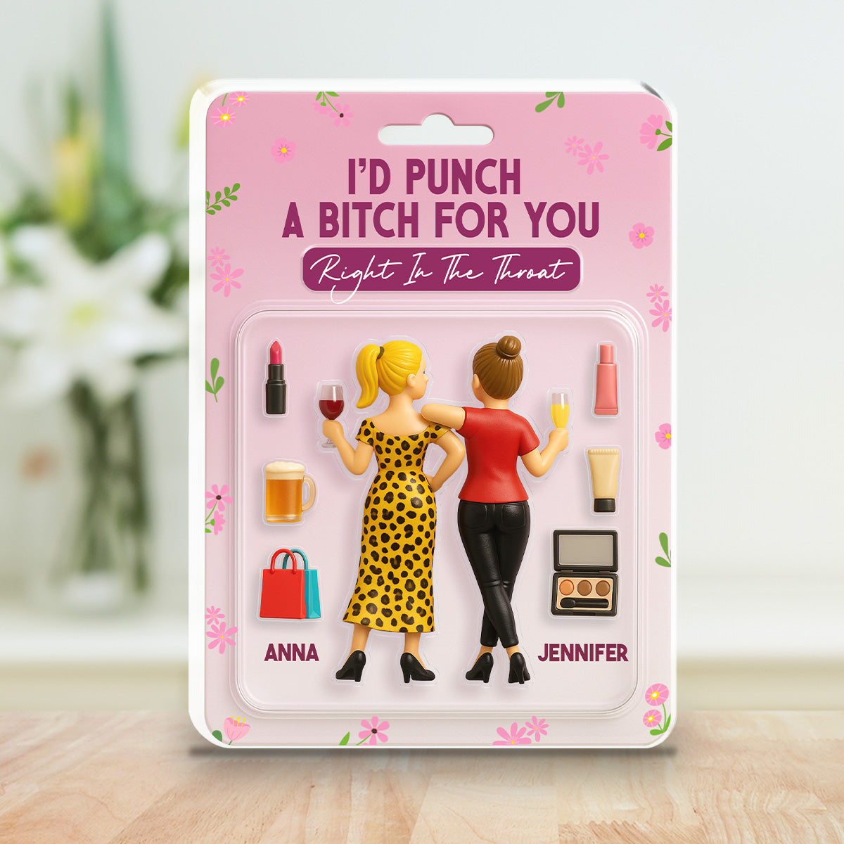 Bestie Always And Forever - Personalized Custom Acrylic Plaque