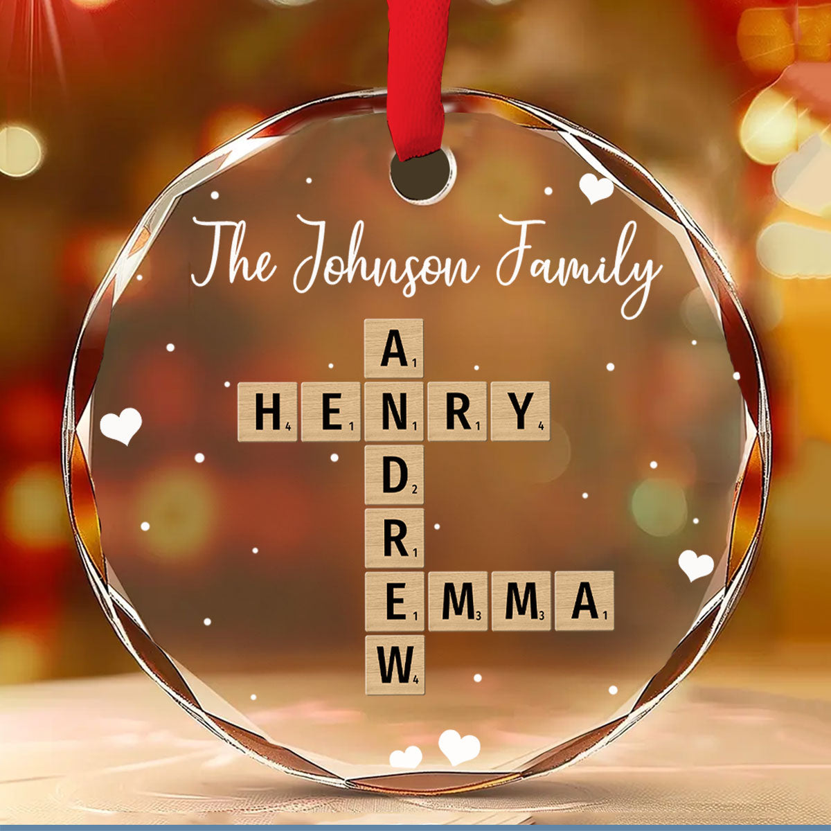 Together We Complete The Puzzle - Personalized Custom Glass Ornament