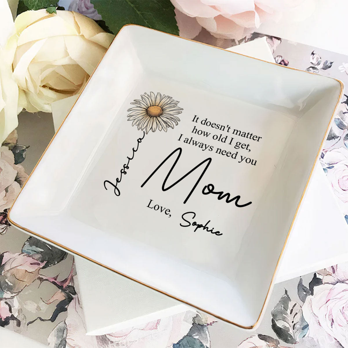 How Old I Get - Personalized Custom Jewelry Dish