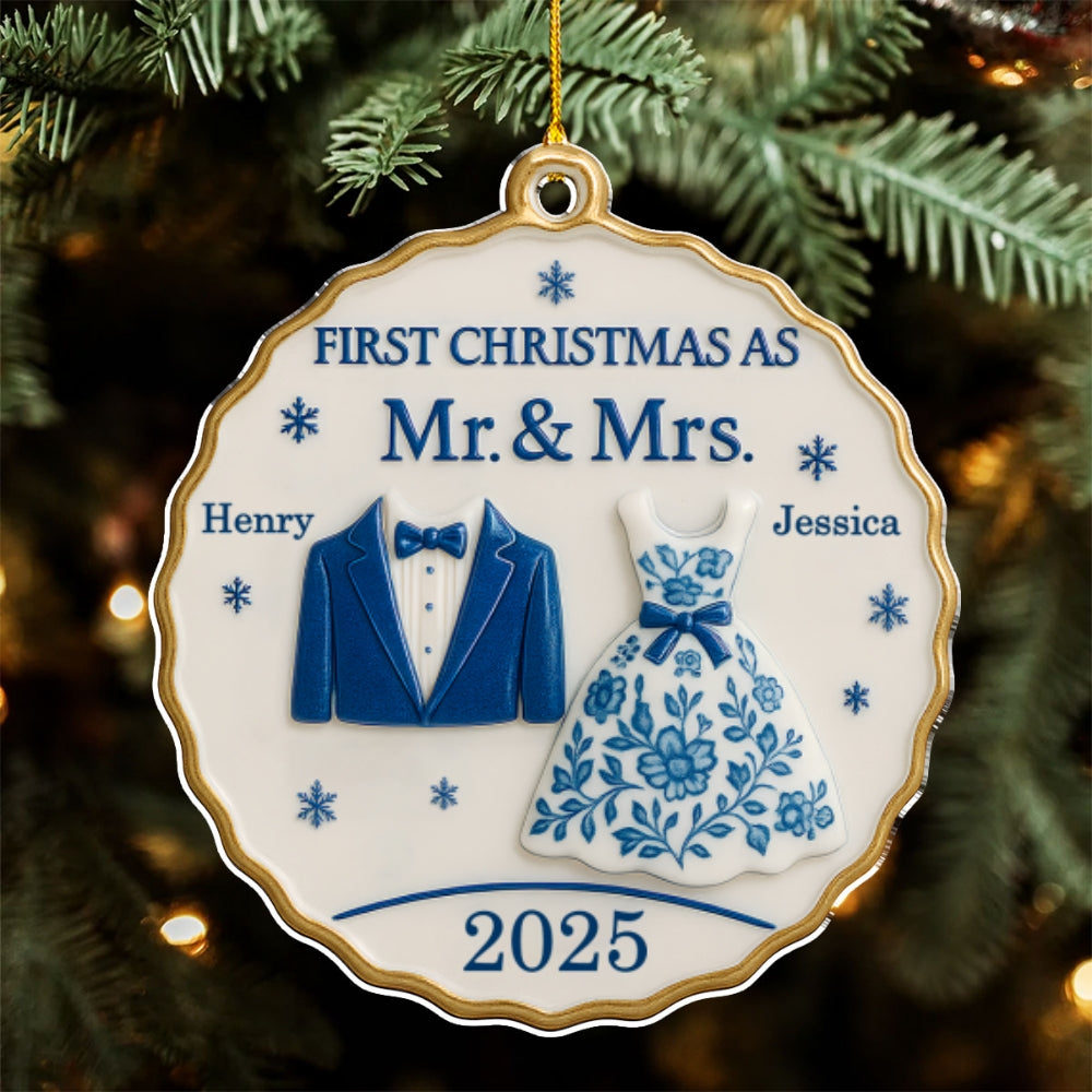 First Christmas With You - Personalized Custom Acrylic Ornament