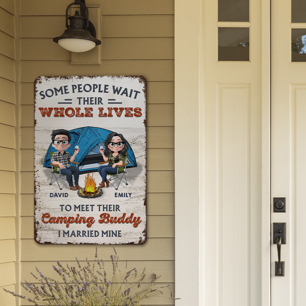 Together In Every Campfire Night - Personalized Custom Metal Sign