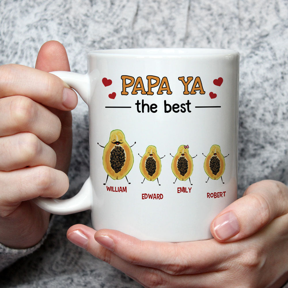 Papaya The Best - Personalized Custom Coffee Mug