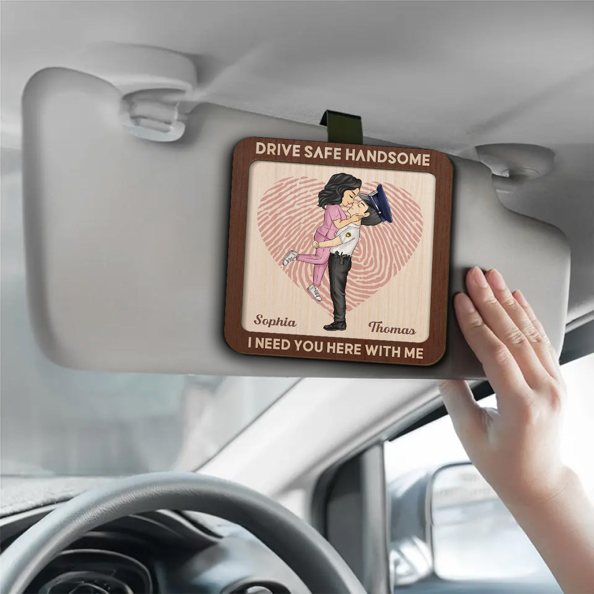 Loving You - Personalized Custom Car Visor Clip