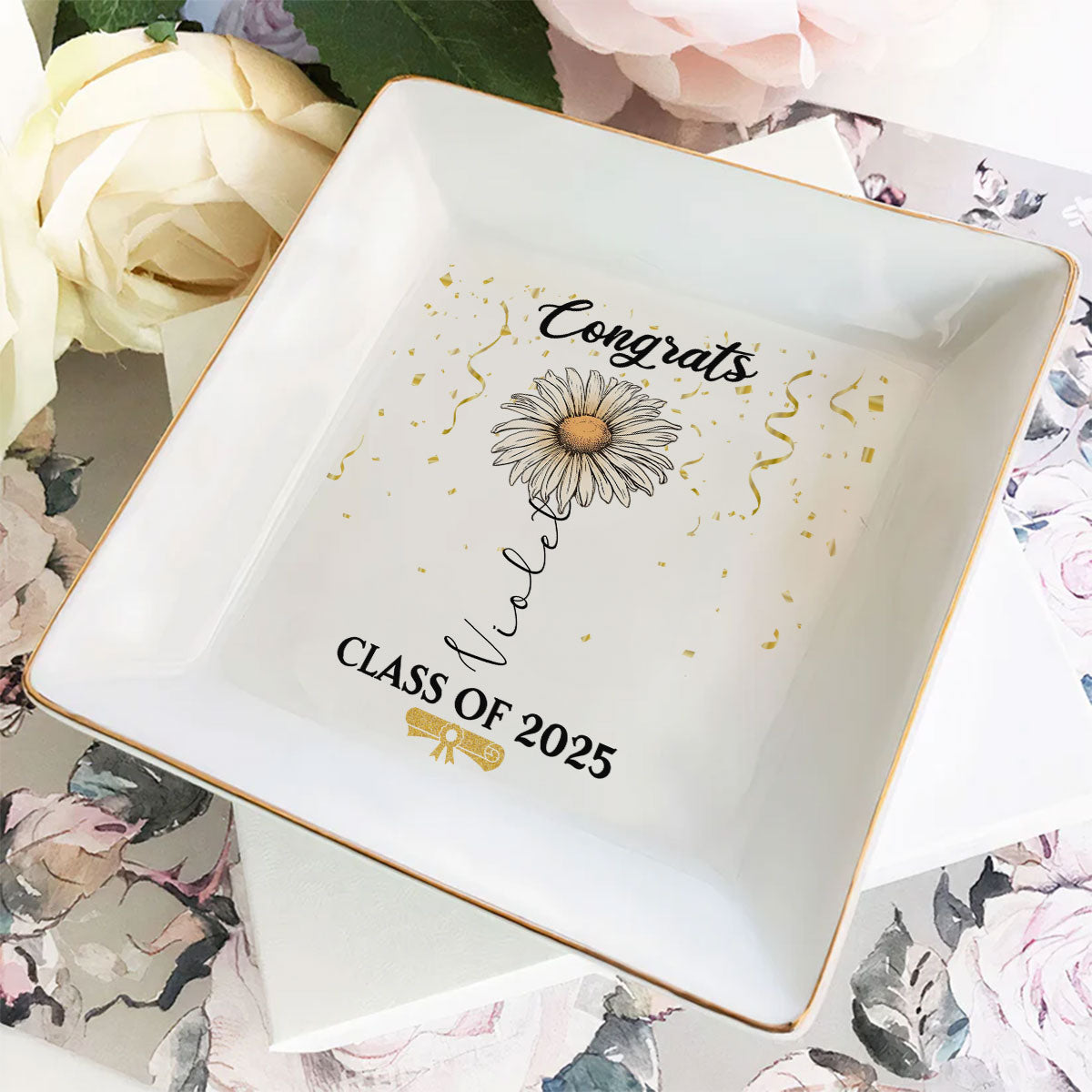 You Did It - Personalized Custom Jewelry Dish