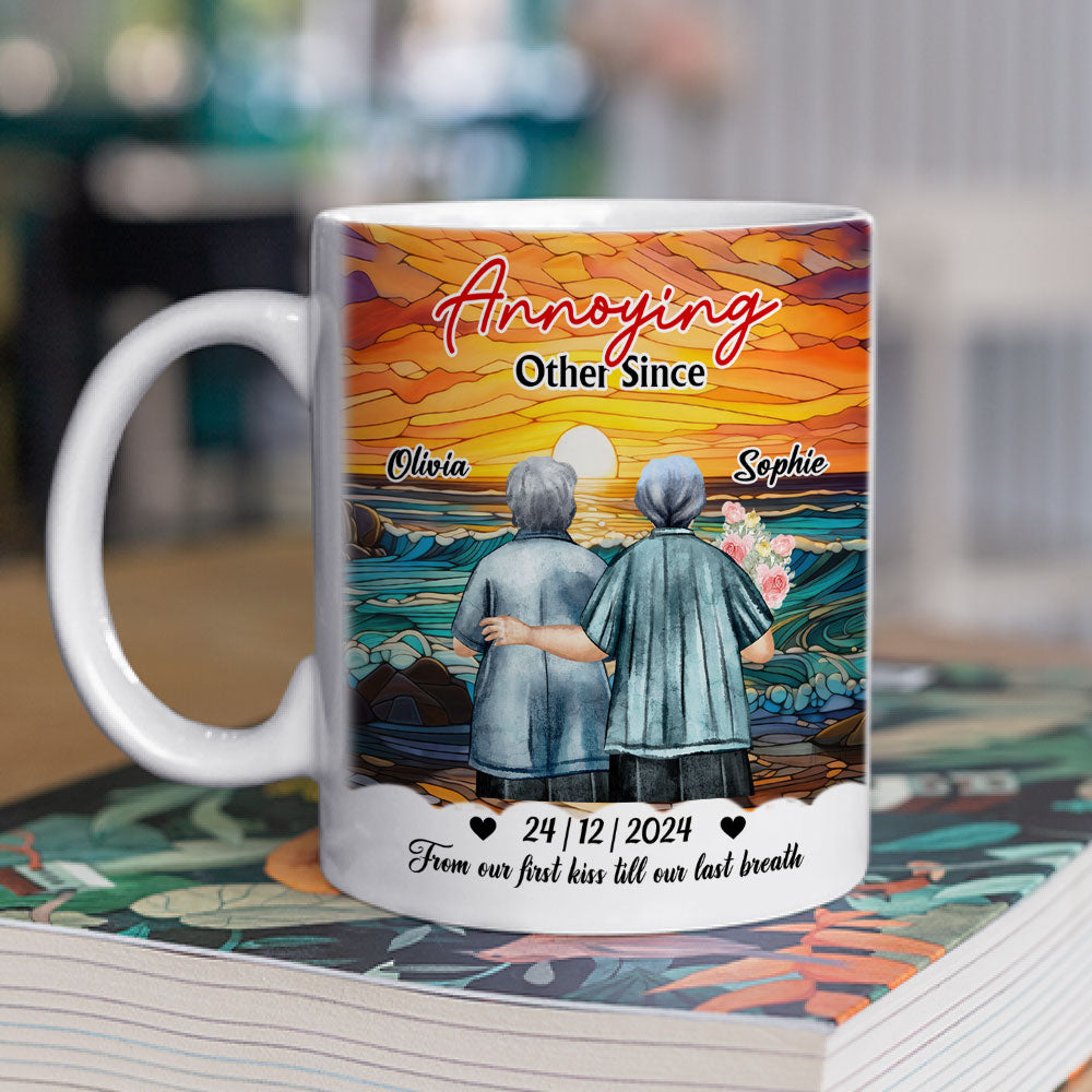 From Our First Kiss - Personalized Custom Coffee Mug