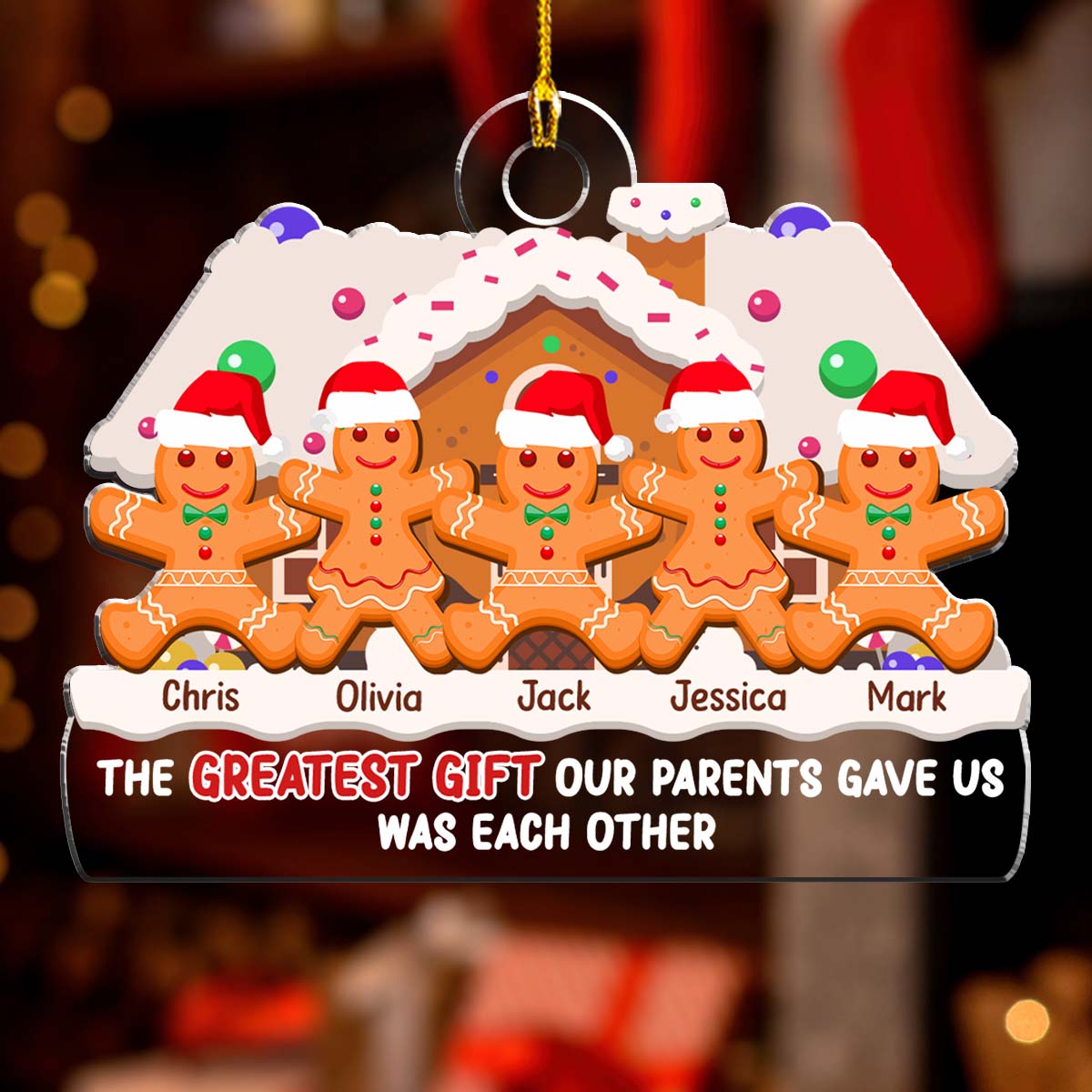 The Greatest Gift Of Christmas - Personalized Custom Acrylic Ornament