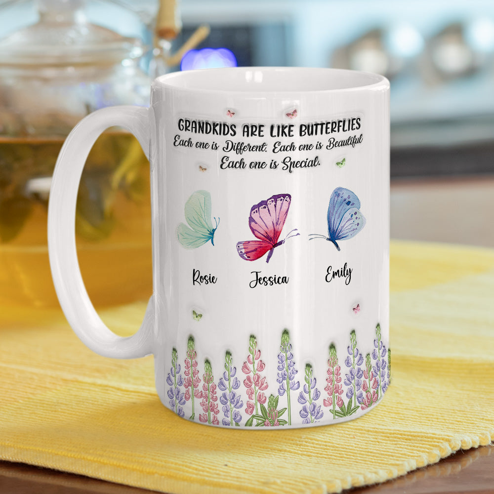 Grandchildren Make Life More Colorful - Personalized Custom 3D Inflated Effect Mug